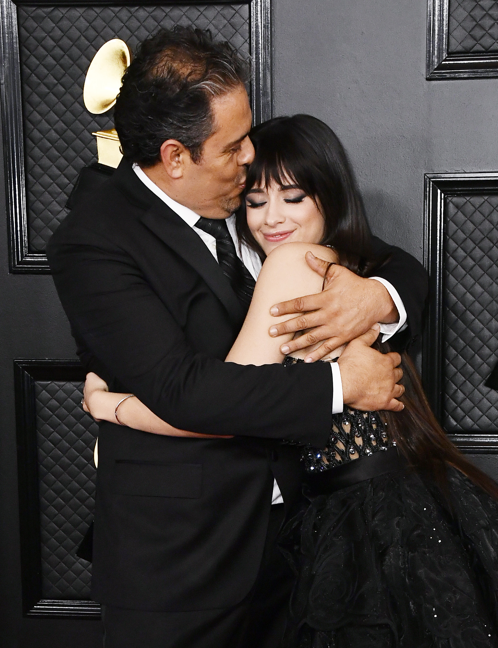 (L-R) Alejandro Cabello and Camila Cabello attend the 62nd Annual Grammy Awards at the Staples Center on Jan. 26, 2020, in Los Angeles, Calif.