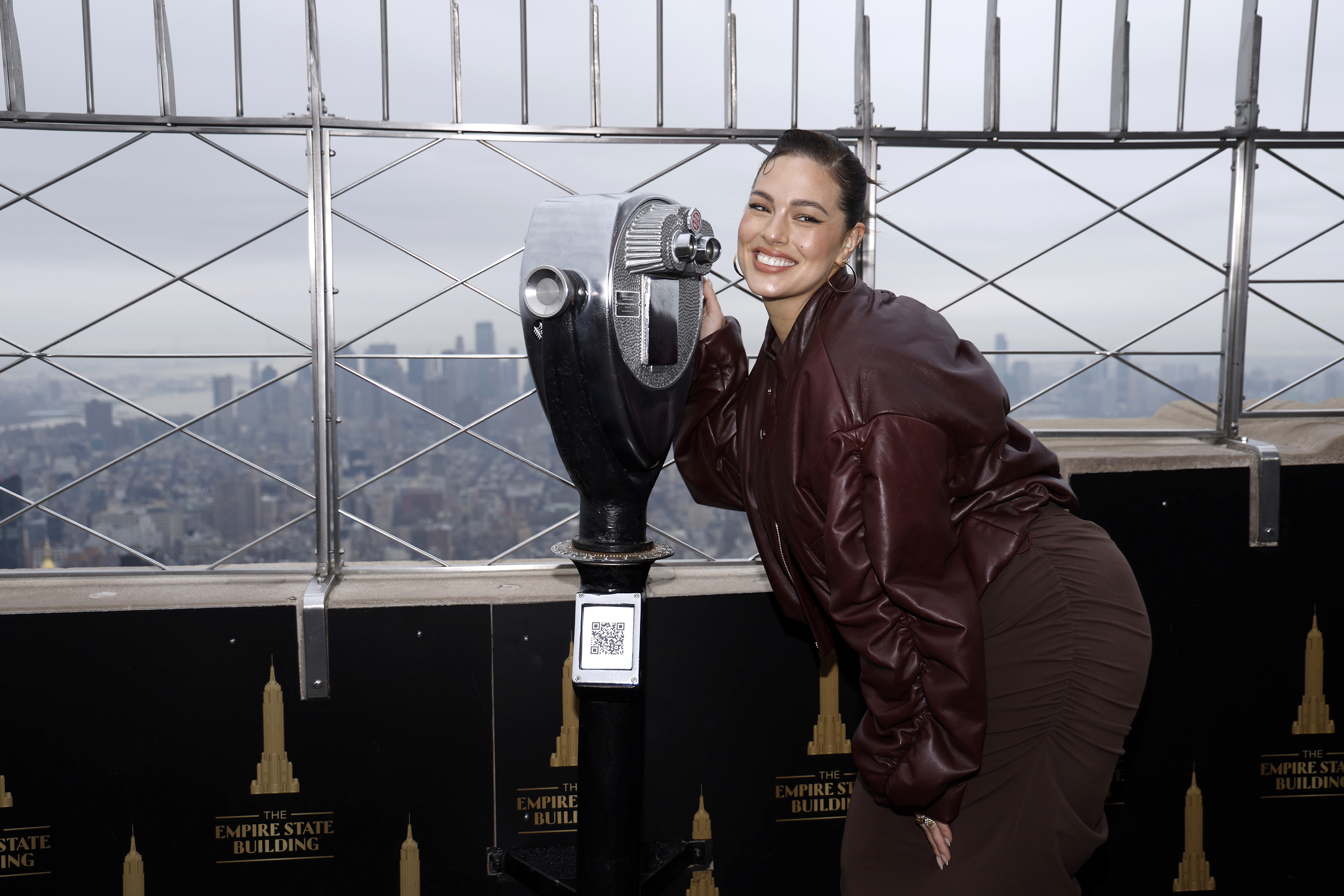 Ashley Graham visits the Empire State Building to kick off New York Fashion Week on Feb. 09, 2023, in New York City.