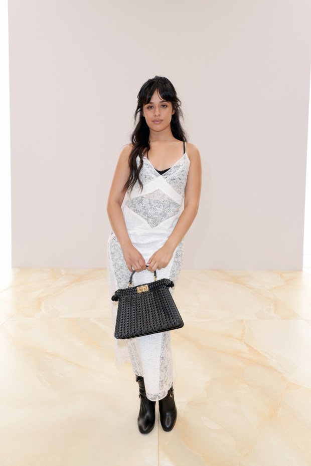 PARIS, FRANCE - JULY 06: Camila Cabello attends the Fendi Couture Fall/Winter 2023/2024 show at Palais Brogniart on July 06, 2023 in Paris, France. (Photo by Pascal Le Segretain/Getty Images for Fendi)
