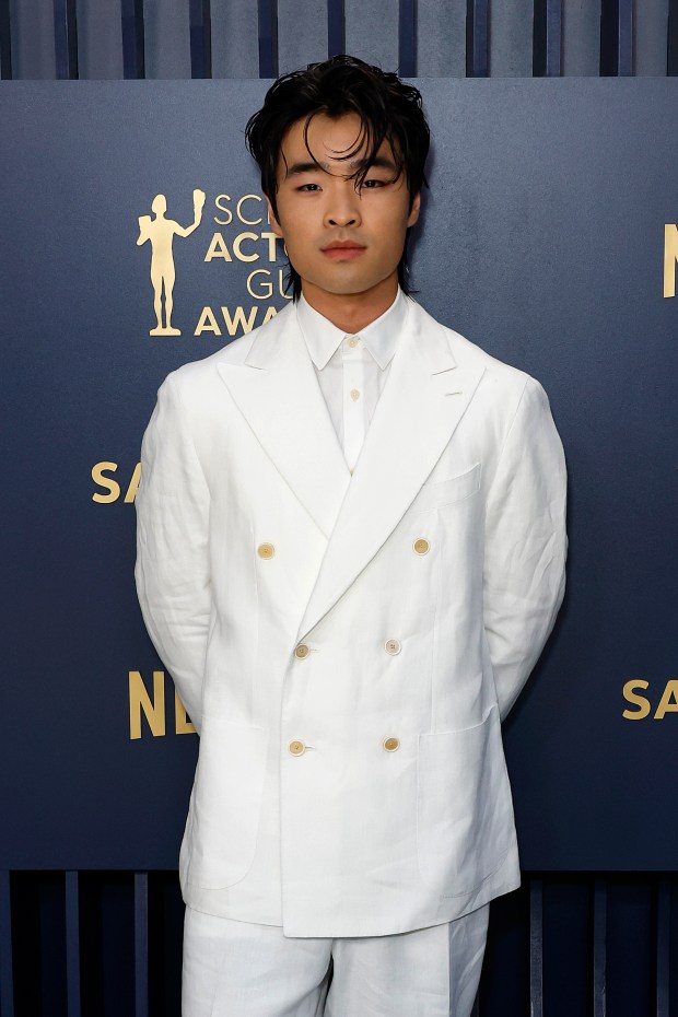 LOS ANGELES, CALIFORNIA - FEBRUARY 24: Dallas Liu attends the 30th Annual Screen Actors Guild Awards at Shrine Auditorium and Expo Hall on February 24, 2024 in Los Angeles, California. (Photo by Frazer Harrison/Getty Images)