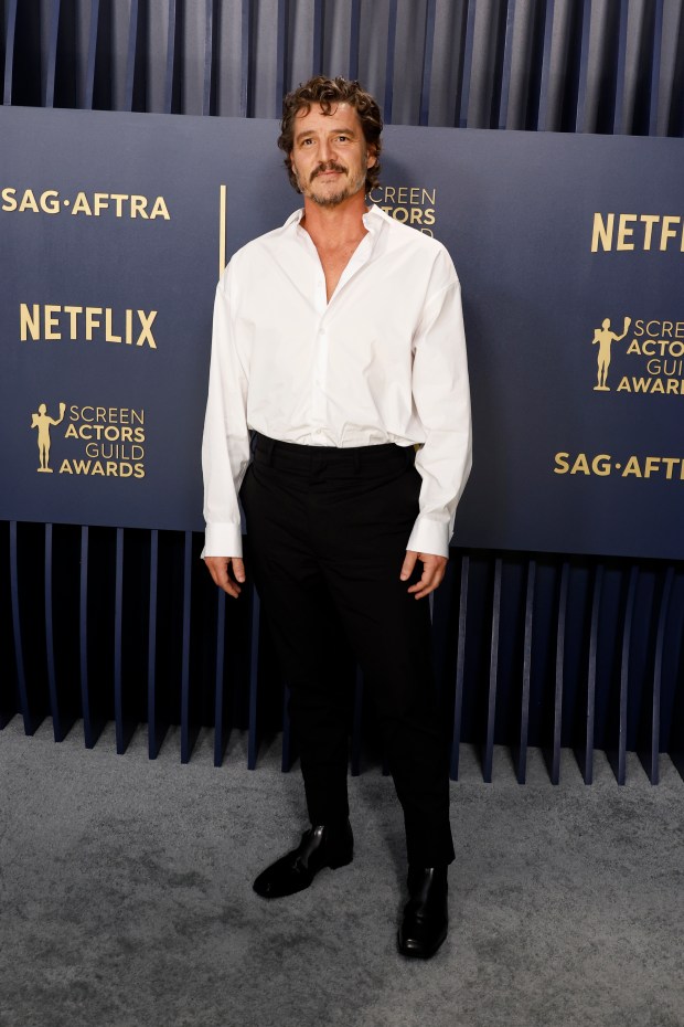LOS ANGELES, CALIFORNIA - FEBRUARY 24: Pedro Pascal attends the 30th Annual Screen Actors Guild Awards at Shrine Auditorium and Expo Hall on February 24, 2024 in Los Angeles, California. (Photo by Frazer Harrison/Getty Images)