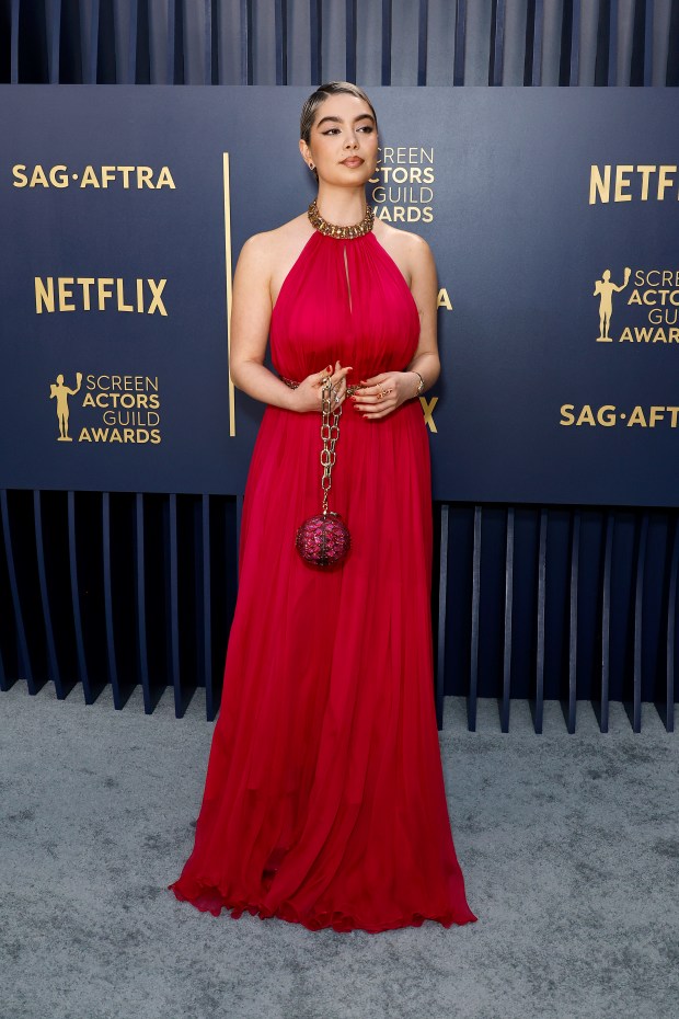 LOS ANGELES, CALIFORNIA - FEBRUARY 24: Auliʻi Cravalho attends the 30th Annual Screen Actors Guild Awards at Shrine Auditorium and Expo Hall on February 24, 2024 in Los Angeles, California. (Photo by Frazer Harrison/Getty Images)