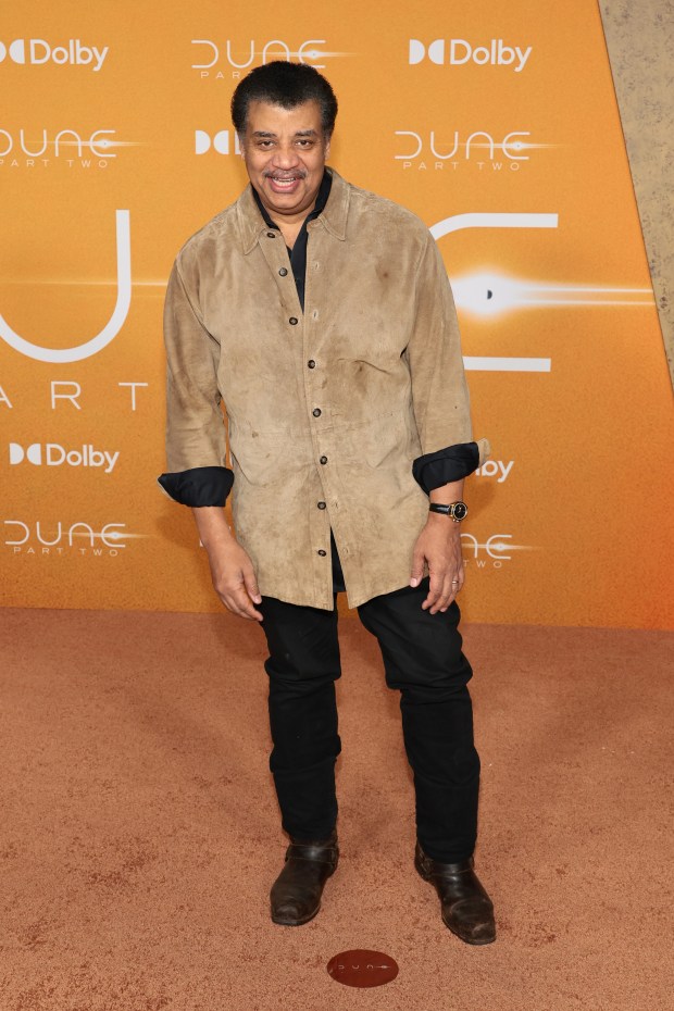 NEW YORK, NEW YORK - FEBRUARY 25: Neil deGrasse Tyson attends the "Dune: Part Two" premiere at Lincoln Center on February 25, 2024 in New York City. (Photo by Dimitrios Kambouris/Getty Images)