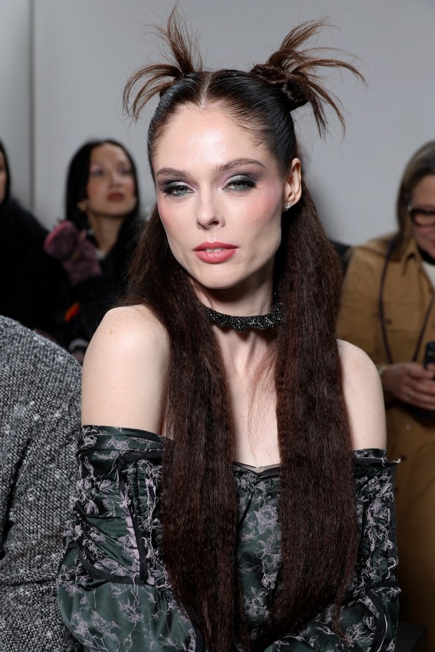 PARIS, FRANCE - MARCH 02: (EDITORIAL USE ONLY - For Non-Editorial use please seek approval from Fashion House) Coco Rocha attends the Vivienne Westwood Womenswear Fall/Winter 2024-2025 show as part of Paris Fashion Week on March 02, 2024 in Paris, France. (Photo by Pascal Le Segretain/Getty Images)