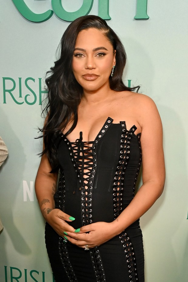 NEW YORK, NEW YORK - MARCH 05: Ayesha Curry attends the Irish Wish New York Premiere at Paris Theater on March 05, 2024 in New York City. (Photo by Bryan Bedder/Getty Images for Netflix)