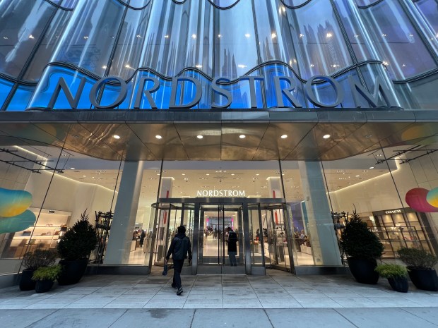 Amira Hunter, 23, was newly arrested in Midtown Tuesday after she allegedly swiped a $235 Moncler baseball cap from this Nordstrom on W. 57th St. (Barry Williams for New York Daily News)