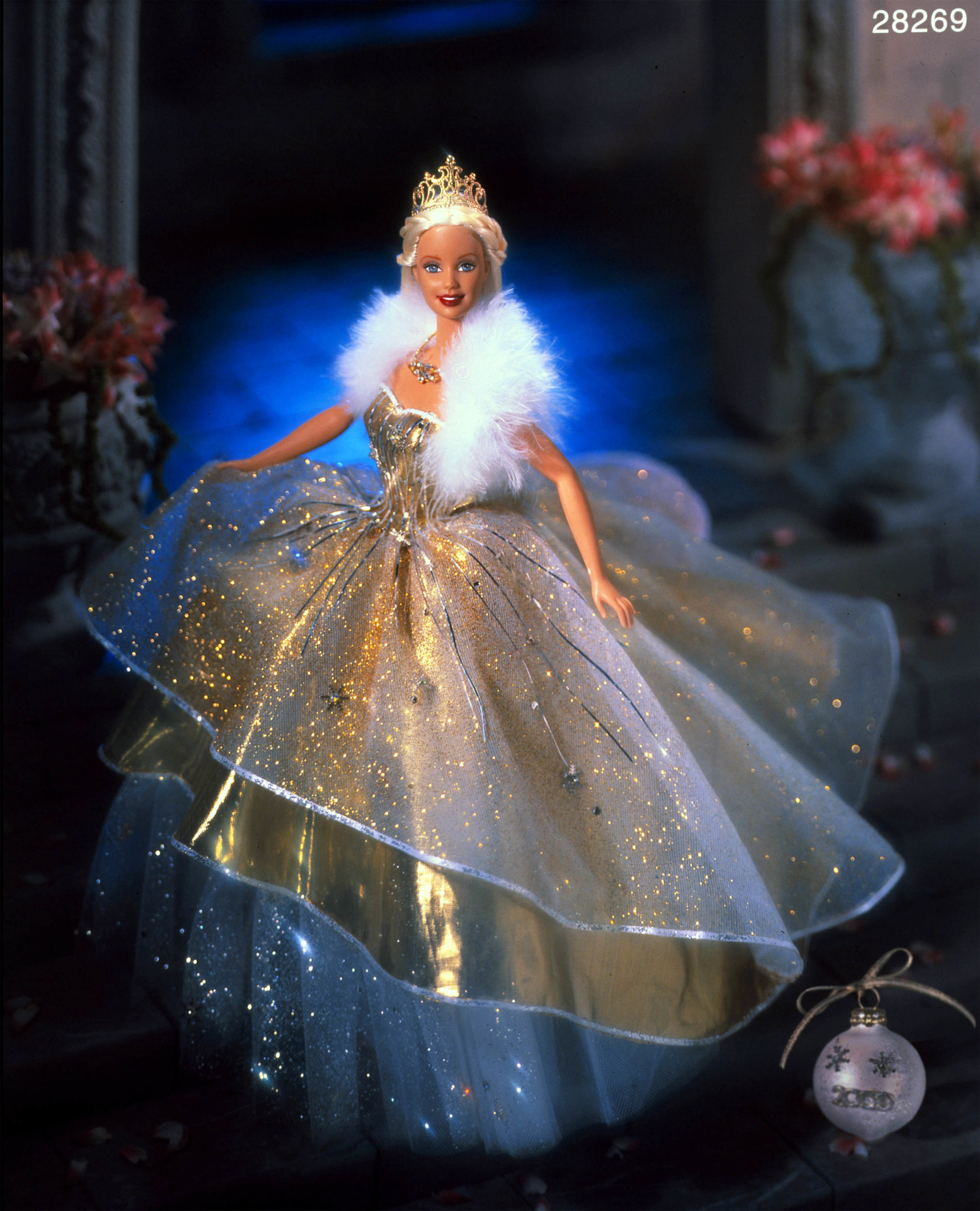New Millenium Barbie, decked out in gold and ivory finery, was the first collectible doll of the new millennium.