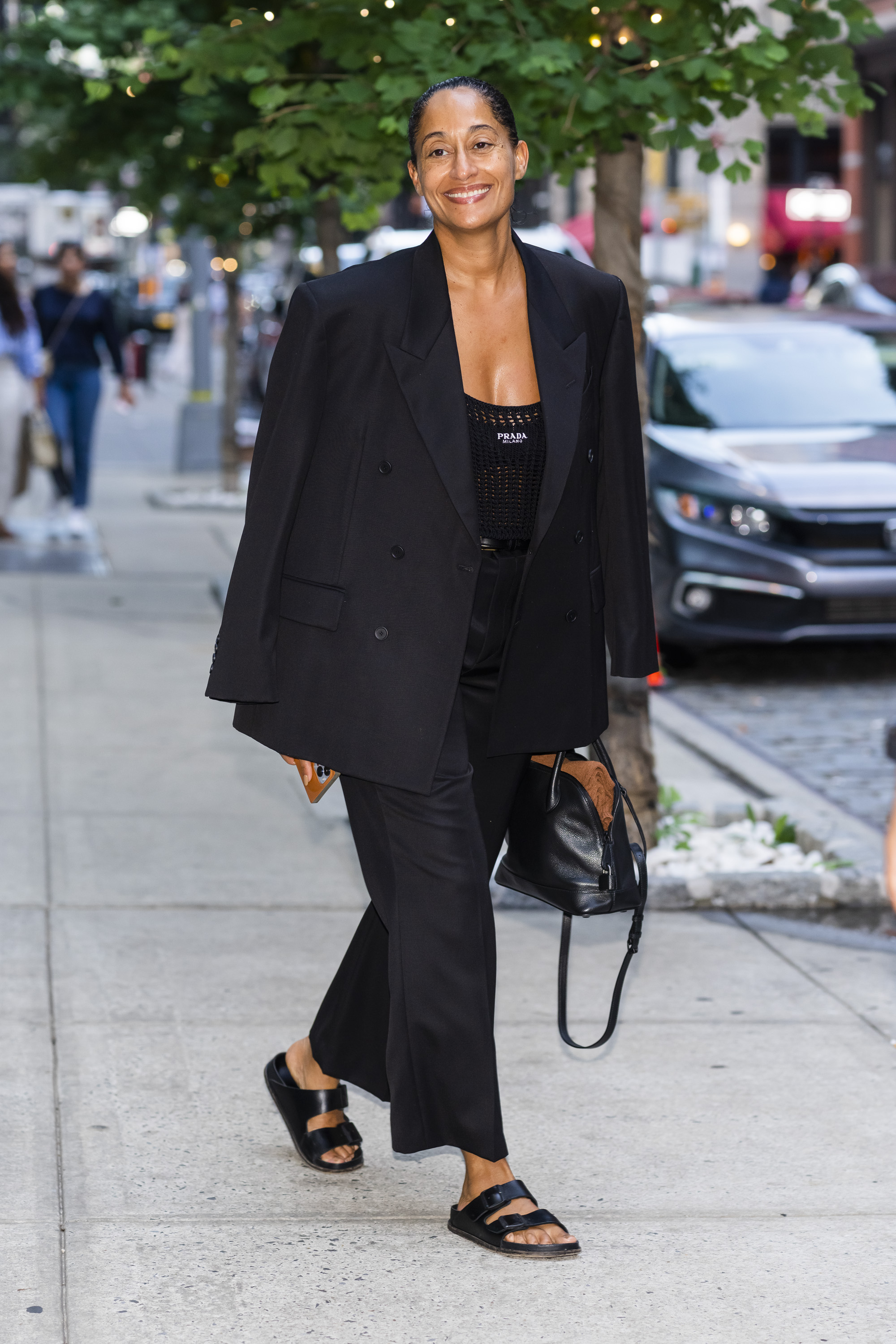 Tracee Ellis Ross is seen in SoHo on August 7, 2022 in New York City.