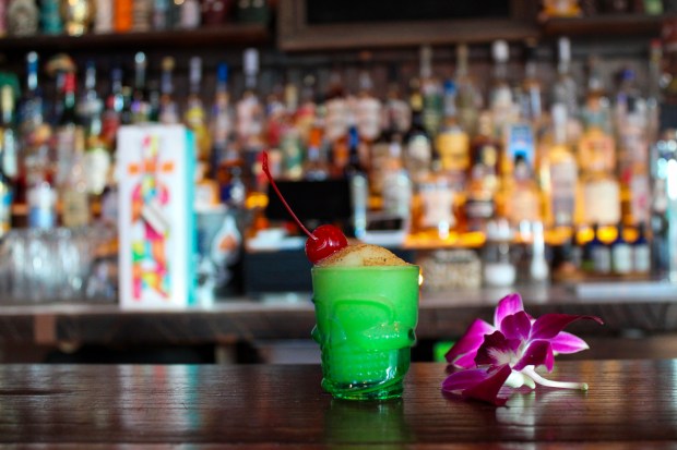 A painchiller is pictured at the Rockaway Tiki Bar. (Kaitlyn Rosati for New York Daily News)