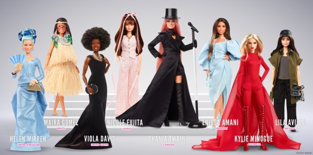 While these dolls won't be for sale, Barbie is honoring International Women's Day with a line-up of women who embody the brand's mission to inspire and shape the future. These dolls include actress Viola Davis, singer Shania Twain, Dame Helen Mirren and more.