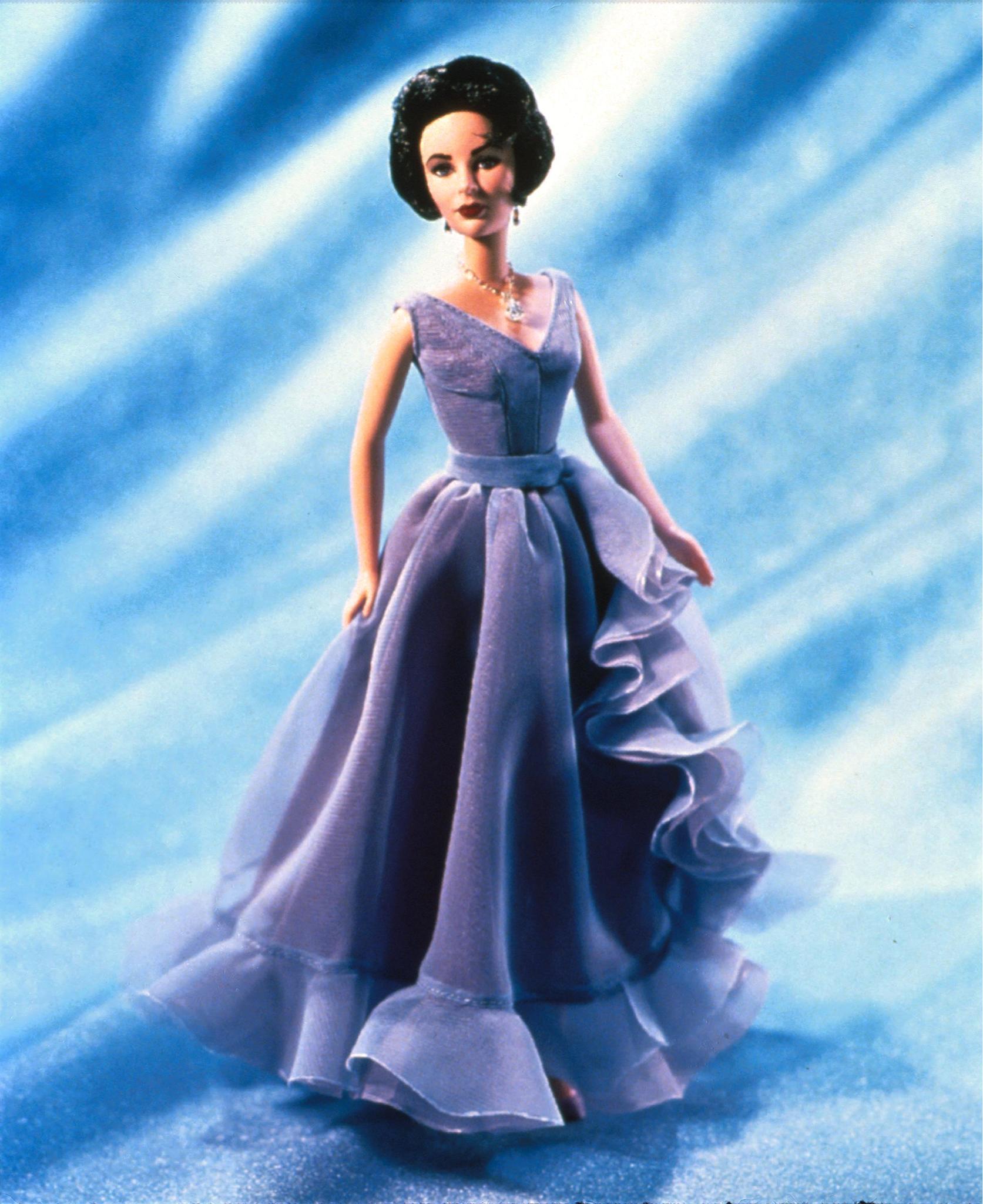 A Barbie doll created in the likeness of actress Elizabeth Taylor was released in fall 2000, a collaboration between the Taylor's White Dimonds fragrance and Mattel.